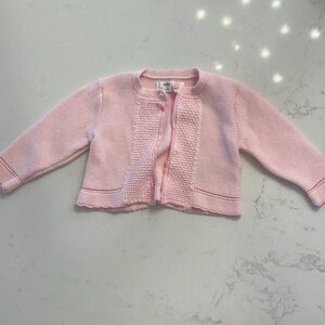 Pink one button cardigan
